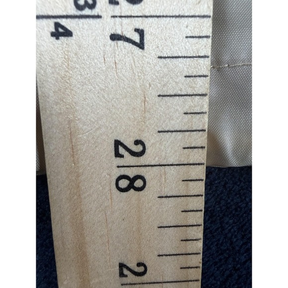 Vintage Lacoste Jacket Mens Medium Beige Hooded 1/4 Zip Windbreaker Pullover - Picture 5 of 6